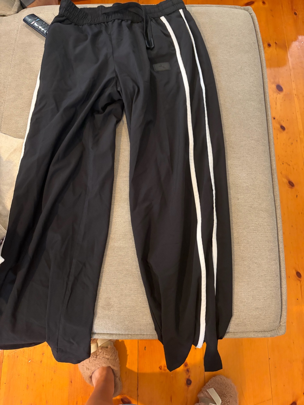 JoyLab size small  Black Jogger Pants with White Trim